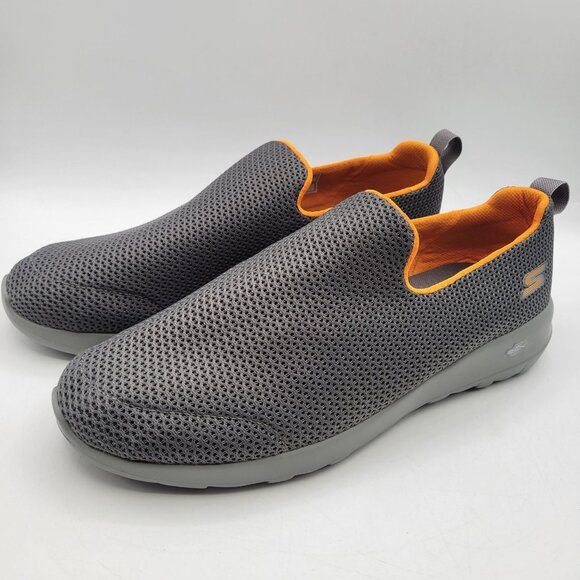 Skechers Go Walk Goga Max Slip-On Comfort Shoes Grey Men’s 11.5 Extra Wide Fit - Picture 1 of 10